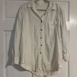 We the Free White Button Down
